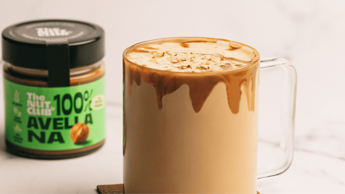 Café latte con crema de avellana
