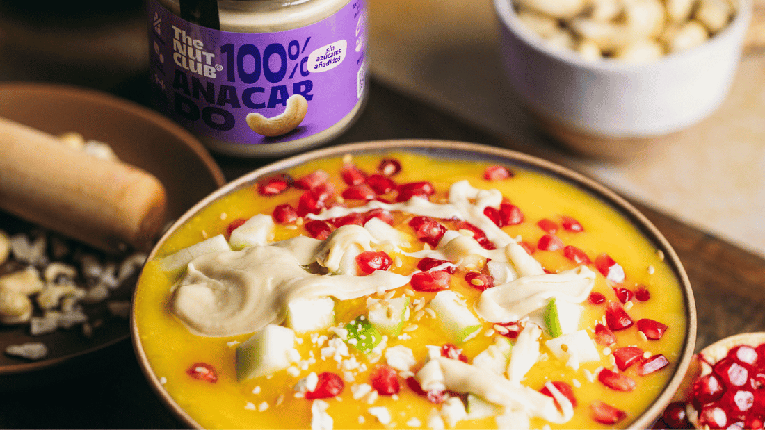 Crema de verduras con crema de anacardo