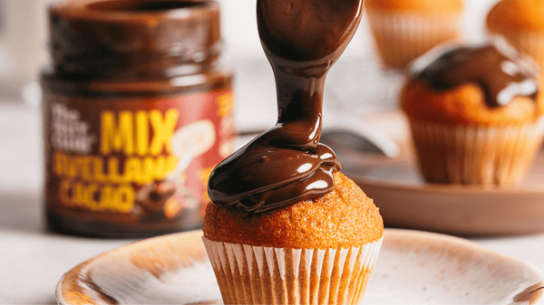 Madalenas con crema de avellana y cacao