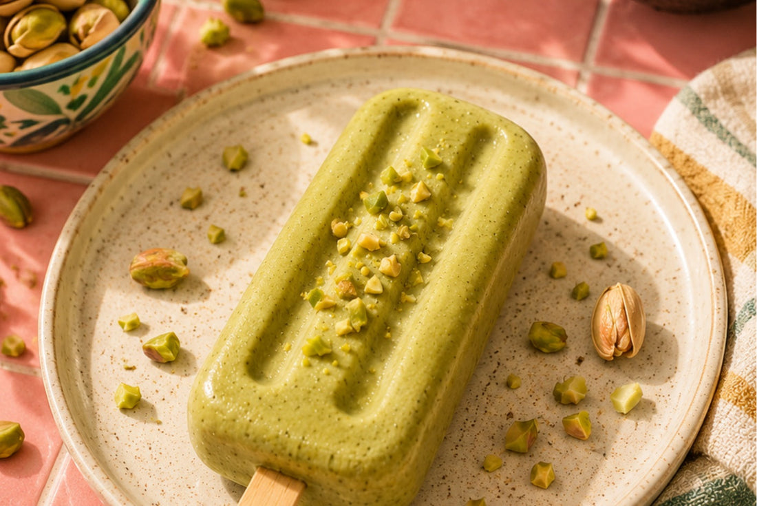 Polo Cremoso de Pistacho y Aguacate