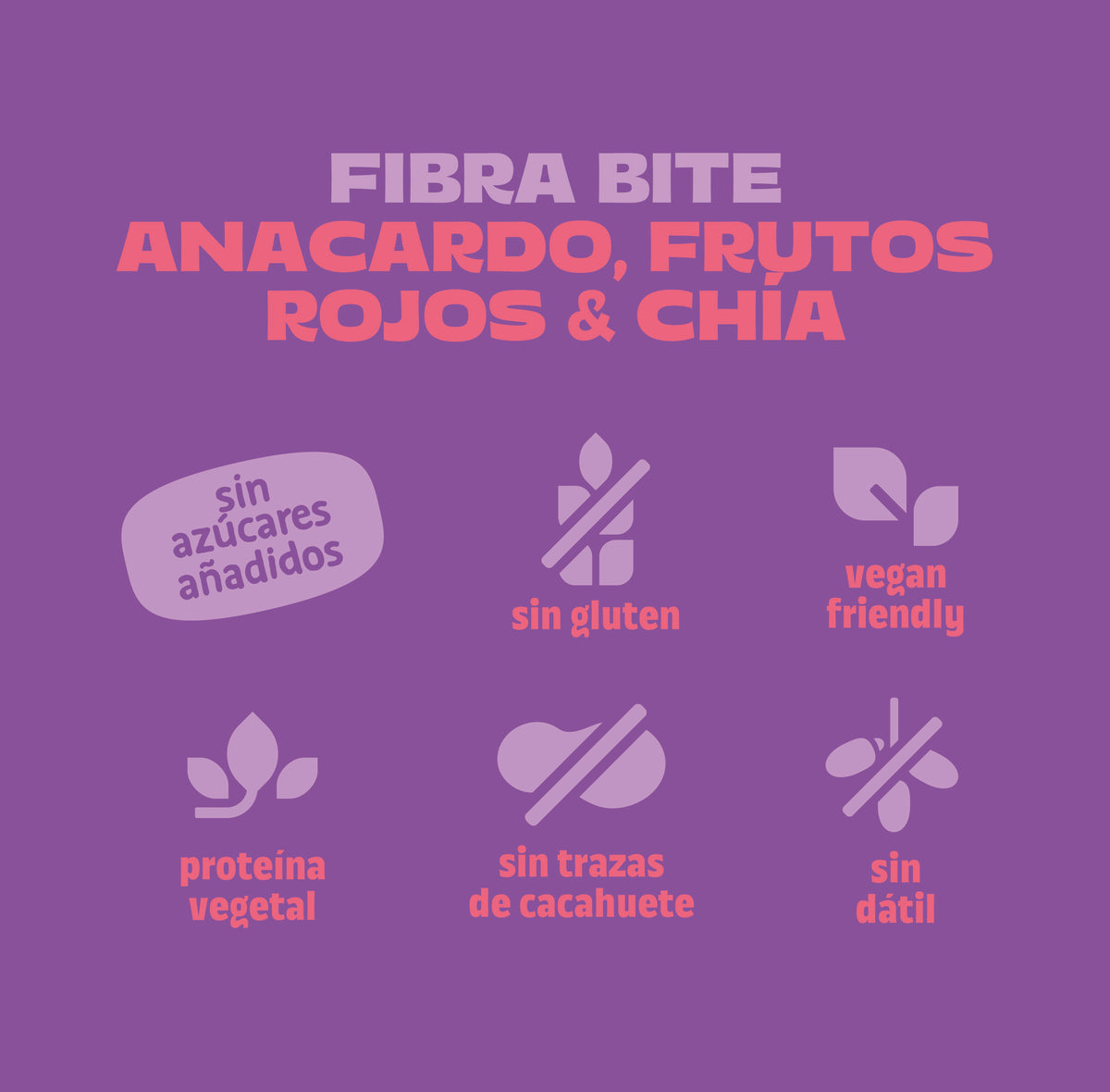 BITE anacardo, frutos rojos y chía