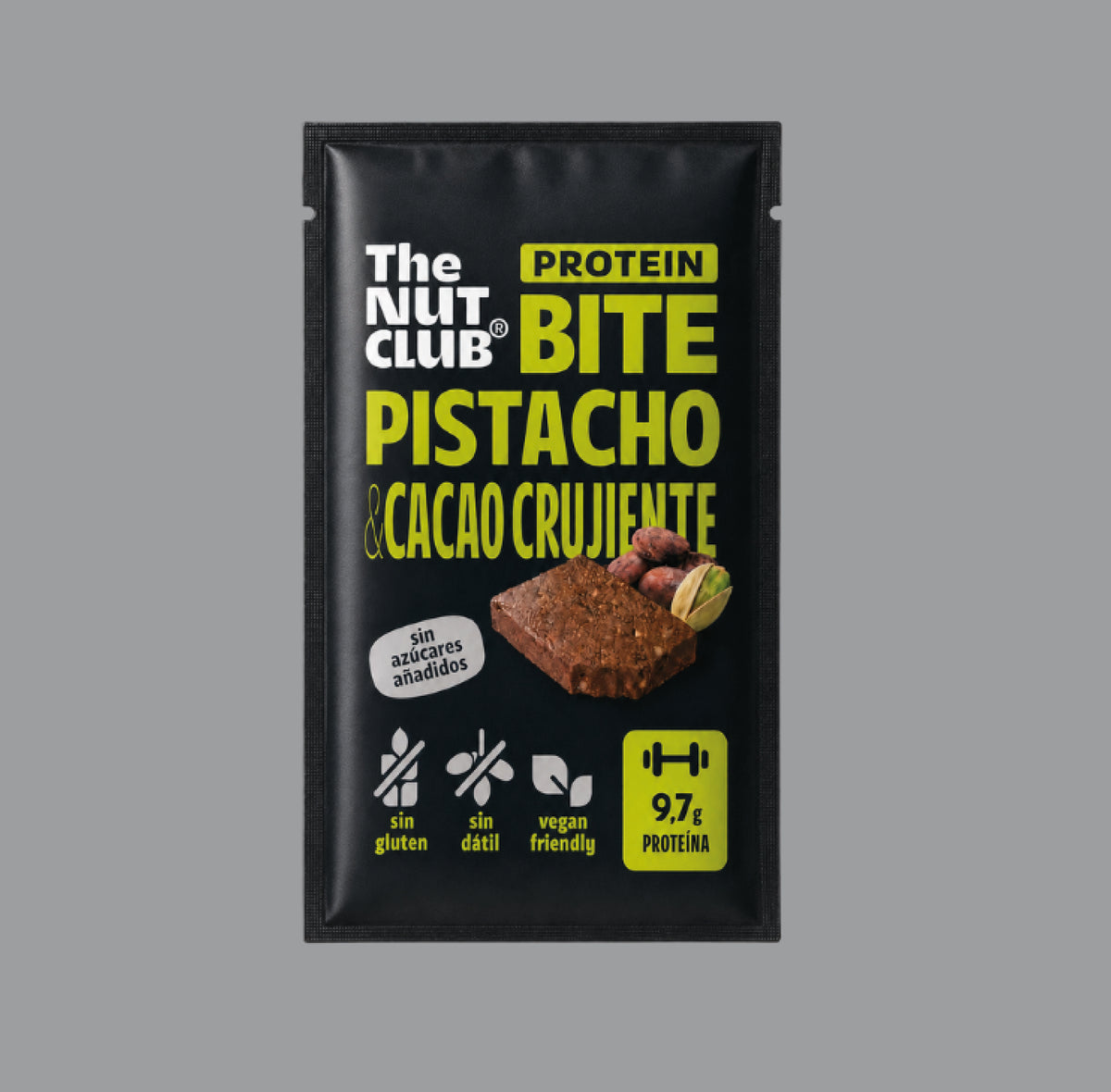 BITE pistacho y cacao crujiente