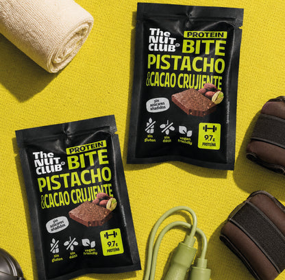 BITE pistacho y cacao crujiente