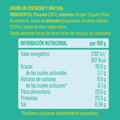 Creme de pistácio e matcha