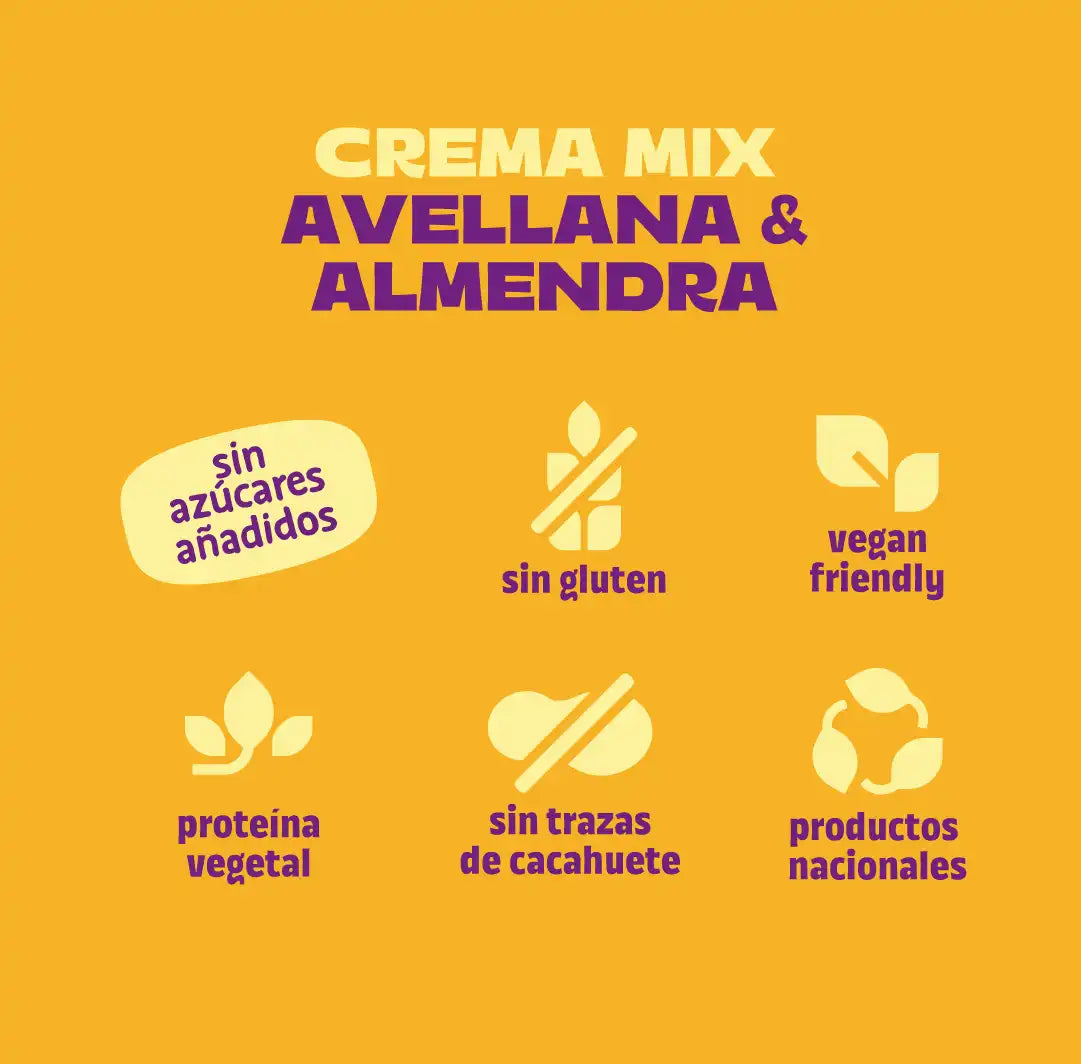 Crema de avellana y almendra