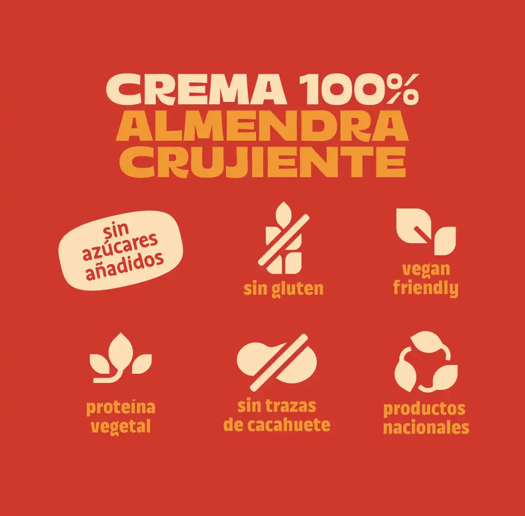 Crema crujiente de almendra