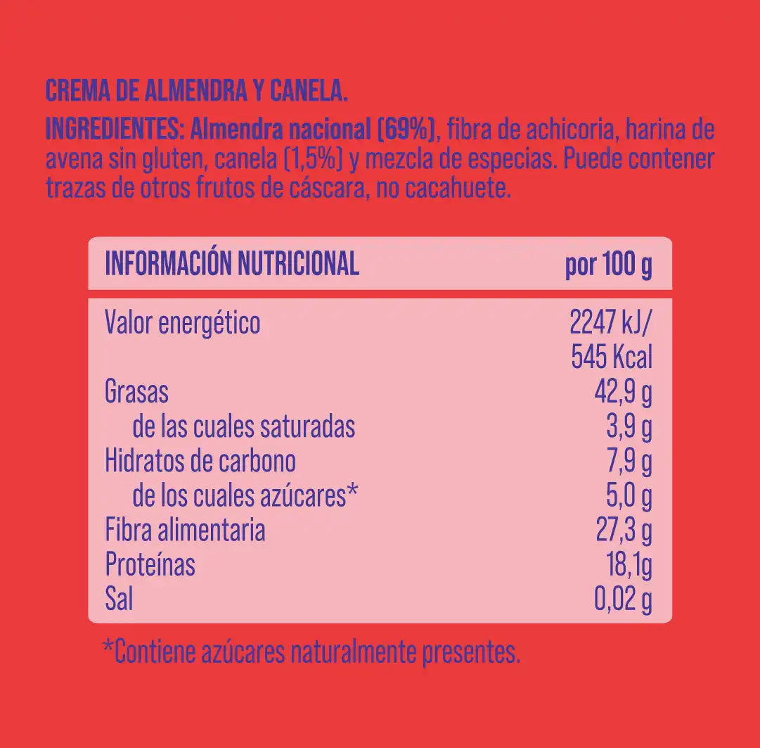 Crema de almendra y canela