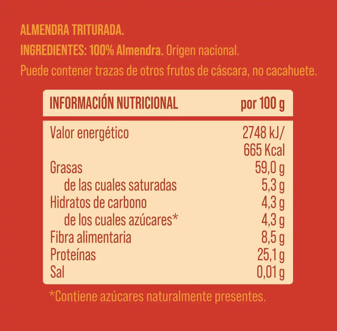 Crema crujiente de almendra