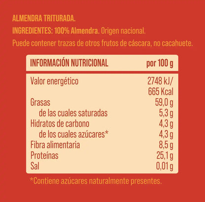 Crema crujiente de almendra